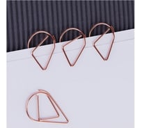 Скрепки фигурные MESHU 33 мм, Drops, 24 упаковки по 6 шт, пакет с европодвесом MS41591