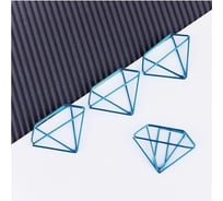 Скрепки фигурные MESHU 25мм Diamonds 6шт. пакет с европодвесом MS41589 MS_41589