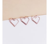 Скрепки фигурные MESHU 27мм Hearts 6шт. пакет с европодвесом MS41587 MS_41587