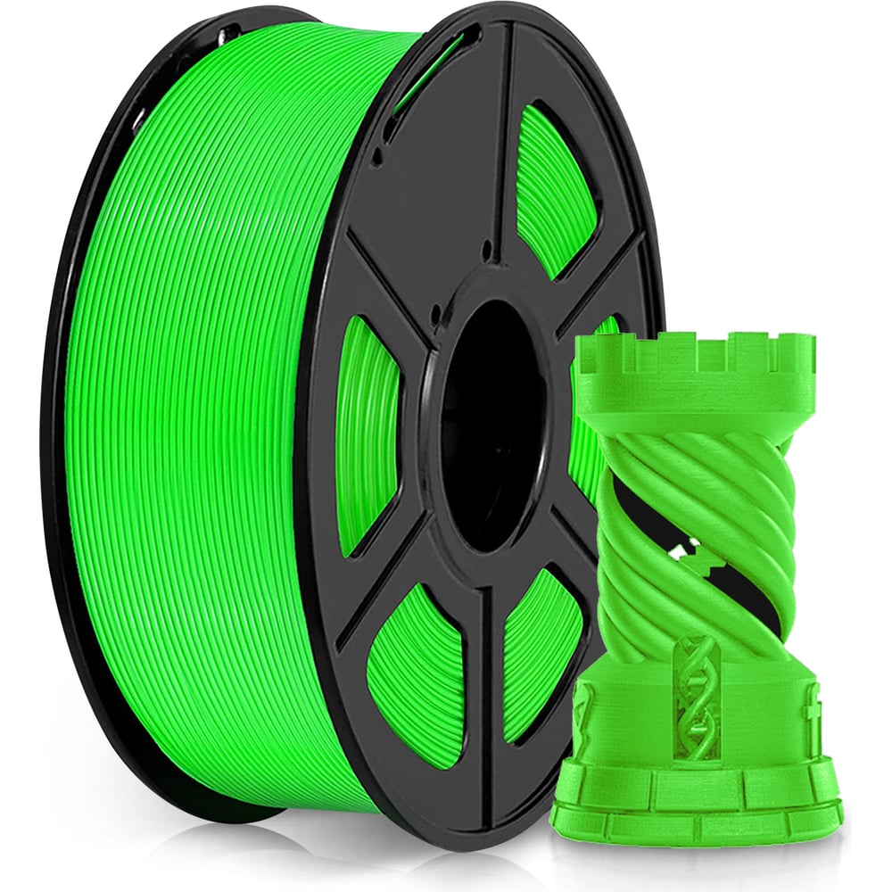 Пластик для принтера Cactus 3D CS-3D-PLA-1KG-GREEN PLA d1.75 мм, 1 кг ...