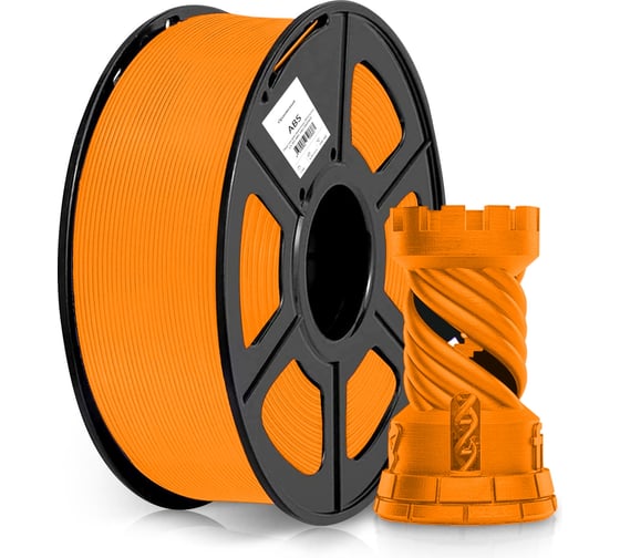 Пластик для принтера Cactus 3D CS-3D-ABS-1KG-ORANGE ABS, d1.75 мм, 1 кг, 1 цвет 1974172