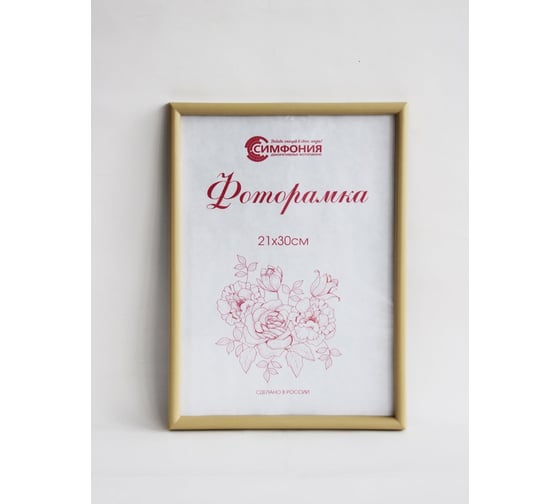 Фоторамкав пластиковой раме цвет бежевый 21x30 см Симфония РП-001(М-4)