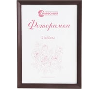Фоторамка в пластиковой раме цвет венге 21x30 см Симфония РП-001 (М-5)