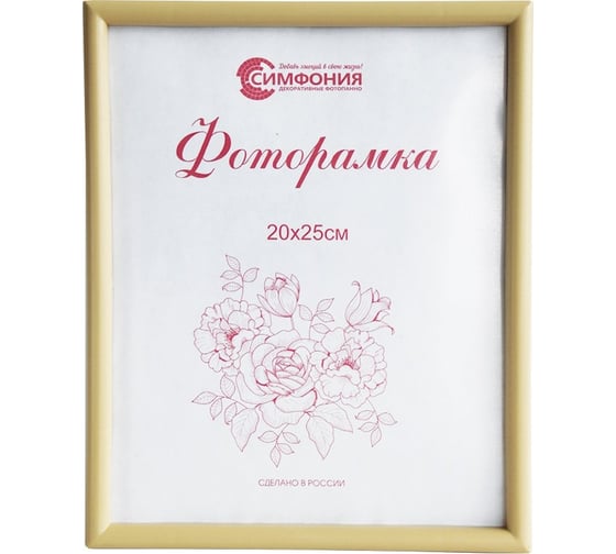 Фоторамка в пластиковой раме цвет бежевый 20x25 см Симфония РП-002(М-4) 1
