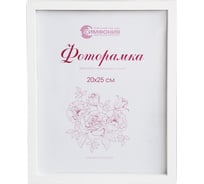 Фоторамка в пластиковой раме цвет белый 20x25 см Симфония РП-002 (М-3)