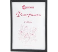Фоторамка в пластиковой раме цвет черный 21x30 см Симфония РП001 (М-4)
