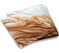 Салфетки бумажные ND Play трехслойные смола серая 33x33 см 20 шт 308354