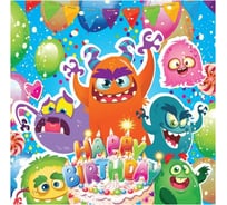 Салфетки бумажные ND Play трехслойные Чудики 33x33 см 20 шт 303022