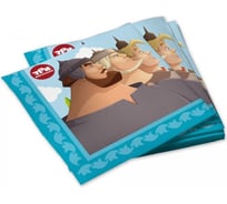 Салфетки бумажные ND Play Три Богатыря трехслойные 33x33 см 20 шт 310814