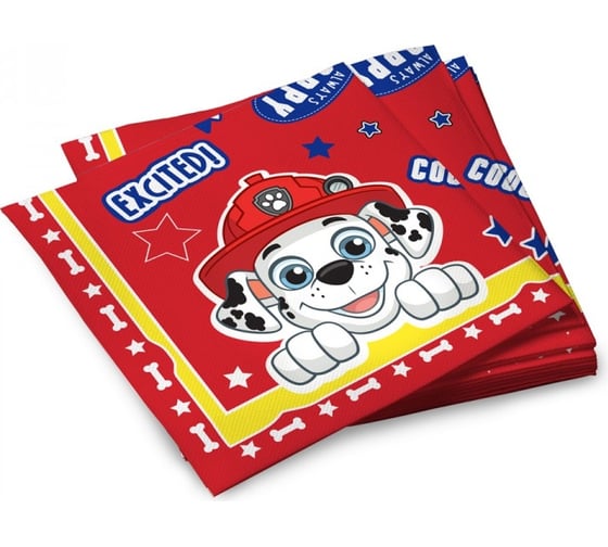 Салфетки бумажные ND Play Щенячий патруль трехслойные 33x33 см 20 шт unisex 293105