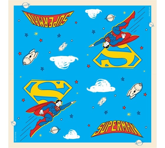 Салфетки бумажные ND Play Superman трехслойные желтый лого 33x33 см 20 шт 303417 1