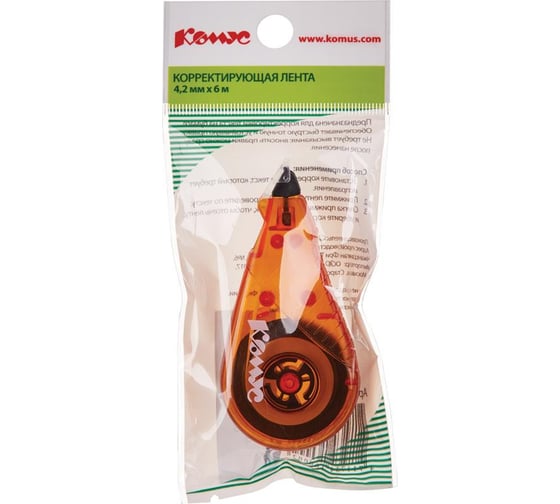 Корректирующая лента Комус 4.2 мм х 6 м CT-604 323463