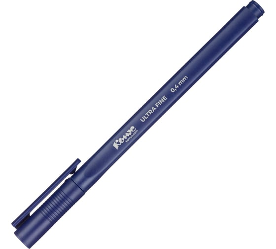 Линер Комус Ultra Fine 0.4 мм, синий, 12 шт. 1515766