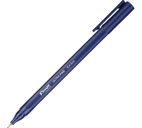 Линер Комус Ultra Fine 0.4 мм, синий, 12 шт. 1515766