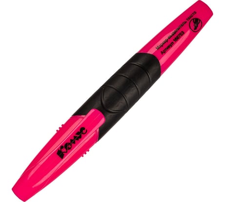 Маркер-текстовыделитель Комус HY2396 розовый, 1-4 мм, 12 шт. 166750