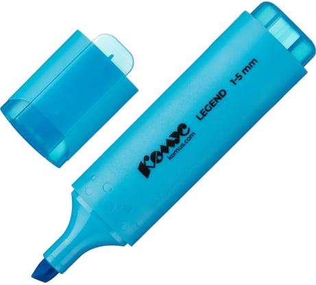 Маркер-текстовыделитель Комус Legend синий, 1-5 мм, 12 шт. 1056798