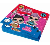 LOL Салфетки бумажные трехслойные трехцветные 33x33см 20шт ND Play 294678