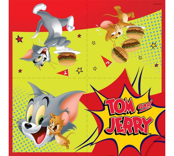 Tom Jerry Салфетки бумажные трехслойные 2 33x33см 20шт ND Play 286139