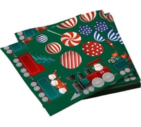 Салфетки бумажные трехслойные Рождественская сказка 33x33см 20шт ND Play 309406