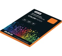 Бумага цветная Attache оранжевый интенсив, 80г, А4, 100 л 1776494