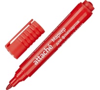 Маркер для флипчартов по бумаге Attache красный, 2-3 мм, круглый наконечник 1801139