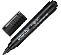 Маркер для флипчартов по бумаге Attache черный, 2-3 мм, круглый наконечник 1801137