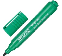 Маркер для флипчартов по бумаге Attache зеленый, 2-3 мм, круглый наконечник 1801140