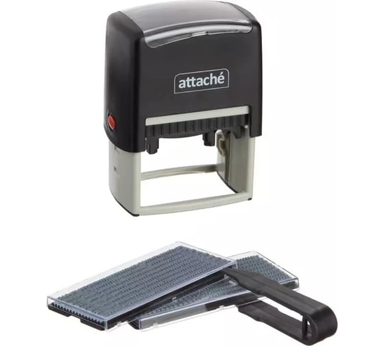 Штамп самонаборный Attache 8/10 страниц 60x40 с рамкой 1766854