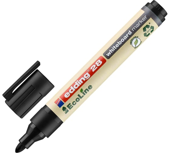 Маркер для белых досок EDDING 28/1 Ecoline, 1,5-3 мм, черный 1183251