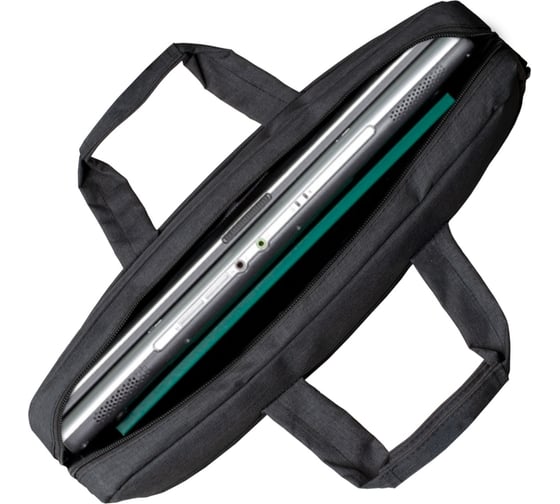 Сумка ExeGate Business ECC-215 Black, черная, полиэстер повышенной плотности 600D, 15.6 " 283436