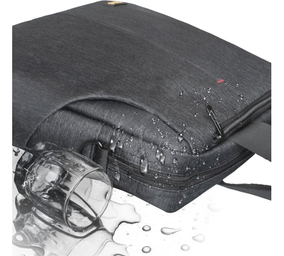 Сумка ExeGate BusinessPro EСС-012 Black, water resistant, черная, водоотталкивающий полиэстер, 15.6 " 283433