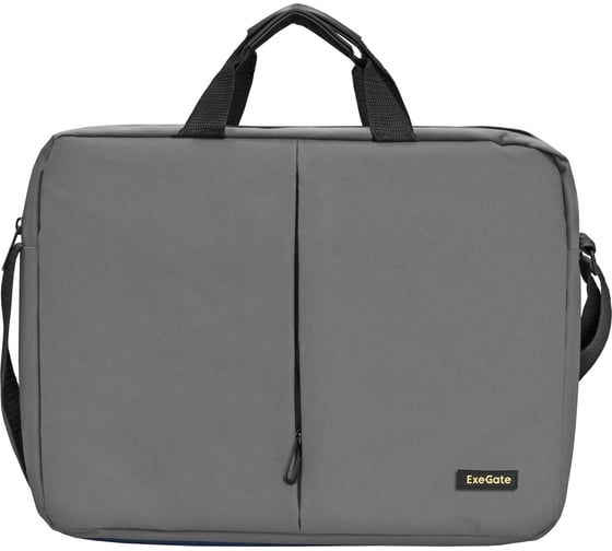 Сумка ExeGate Office F1590 Grey, серая, полиэстер, для ноутбуков до 15.6 " 264614