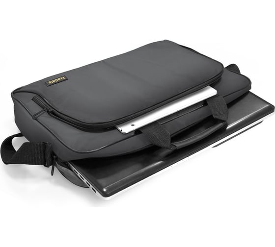 Сумка ExeGate Office F1596 Dark-Grey, темно-серая, полиэстер, для ноутбуков до 15.6 " 264612