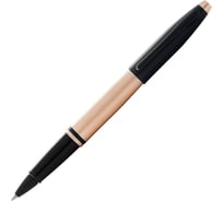 Ручка-роллер Cross Calais - Brushed Rose Gold Plate and Black Lacquer AT0115-27