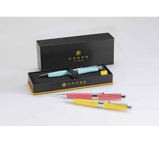 Шариковая ручка Cross Beverly - Aquatic Yellow Lacquer М AT0492-20