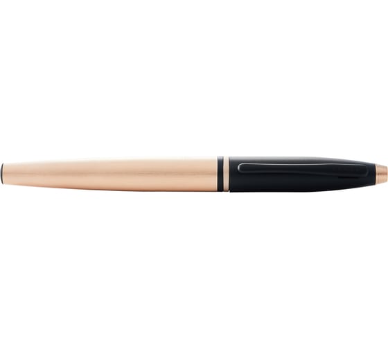 Перьевая ручка Cross Calais - Brushed Rose Gold Plate and Black Lacquer M AT0116-27MF