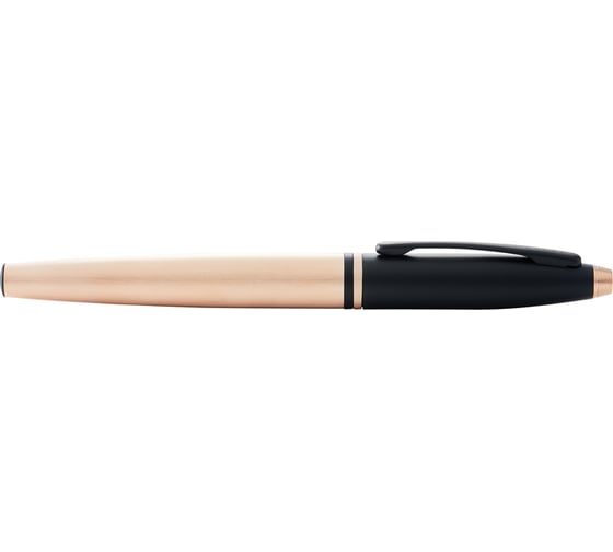 Перьевая ручка Cross Calais - Brushed Rose Gold Plate and Black Lacquer M AT0116-27MF