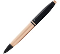 Шариковая ручка Cross Calais - Brushed Rose Gold Plate and Black Lacquer AT0112-27