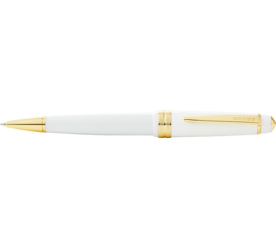 Шариковая ручка Cross Bailey - Light Polished White Resin and Gold Tone AT0742-10