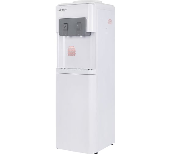 Кулер для воды SONNEN Fsc-02ac, напольный, нагрев/охлаждение компрессор, шкаф, 2 крана, белый 455420