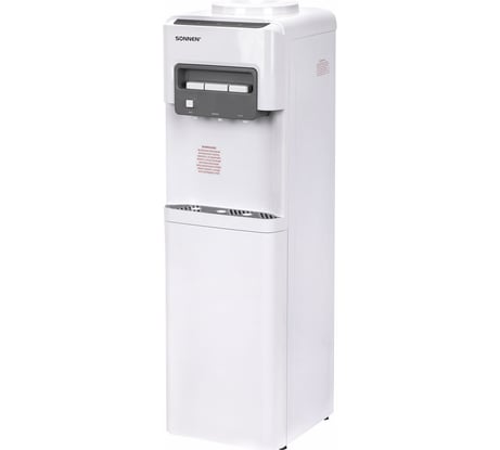 Кулер для воды SONNEN Fsc-03ac, напольный, нагрев/охлаждение компрессор, шкаф, 3 крана, белый 455419