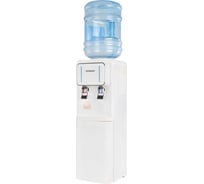 Кулер для воды SONNEN Fse-02wc, напольный, нагрев/охлаждение электронное, шкаф, 2 крана, белый 456167