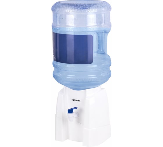 Кулер-водораздатчик SONNEN Ts-01w, без нагрева и охлаждения, настольный, 1 кран, белый 456175