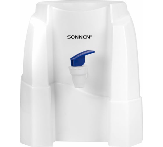 Кулер-водораздатчик SONNEN Ts-01w, без нагрева и охлаждения, настольный, 1 кран, белый 456175