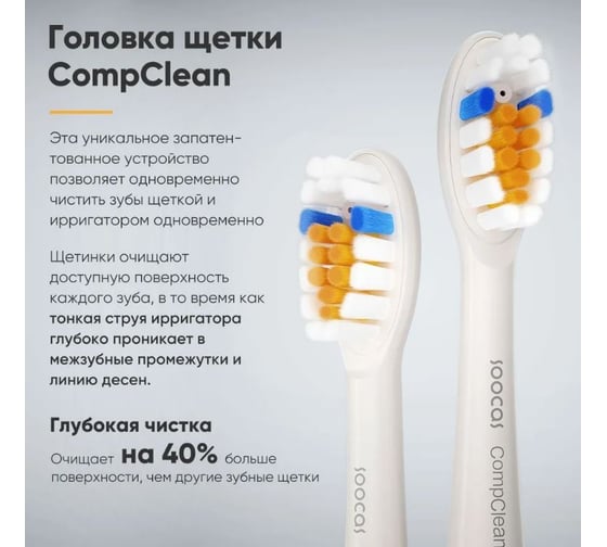Электрическая зубная щетка-ирригатор SOOCAS NEOS T03 6970237665775