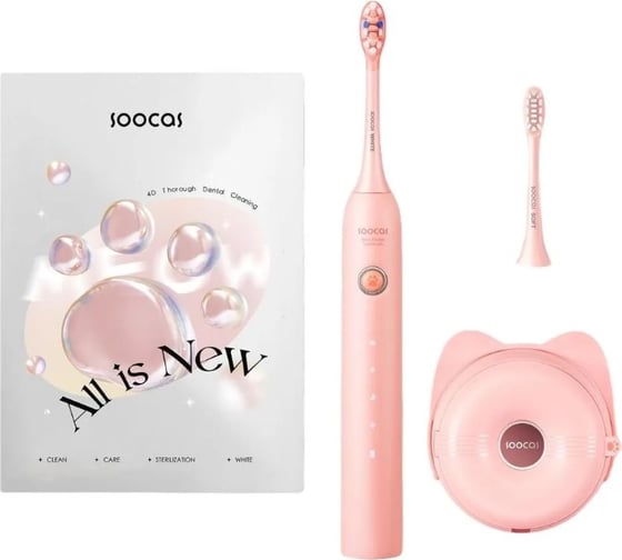 Электрическая зубная щетка SOOCAS D3 розовая 6970237665225