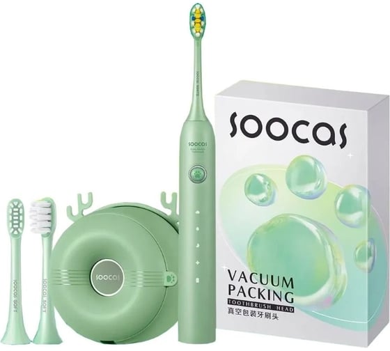 Электрическая зубная щетка SOOCAS D3 зеленая 6970237665232