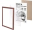 Рамка Staff 21x30 см небьющаяся, комплект 3 шт, багет 17 мм МДФ, Carven, цвет мокко 391322 5