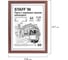 Рамка Staff 21x30 см небьющаяся, комплект 3 шт, багет 17 мм МДФ, Carven, цвет мокко 391322 6