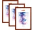 Рамка Staff 21x30 см со стеклом, комплект 3 шт, багет 17 мм, дерево, Classic, темно-коричневая 391390 3